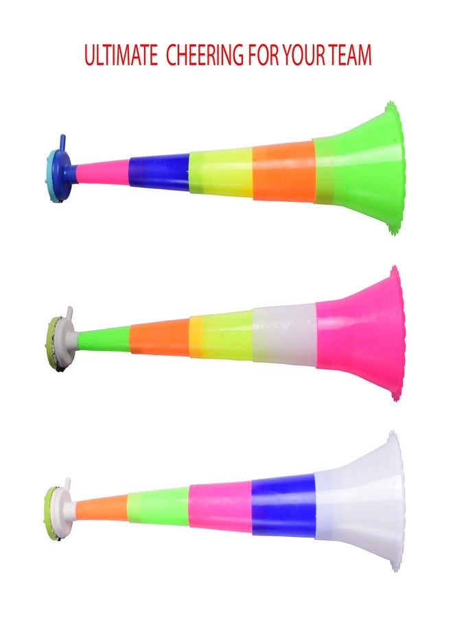 TED TECH® Trumpet Stadium Cheer Fan Folding Horn (Set of 2), (Multicolour) - Image 2